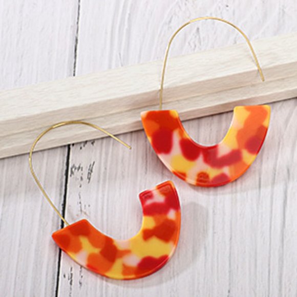 New 25 Pairs Acrylic Resin Statement Earrings Set for Women Girls - Picture 9 of 16